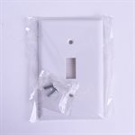 Toggle Switch Wall Plate 1-Gang White
