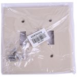 Decora Toggle Switch Wall Plate 2-Gang Ivory