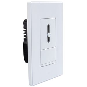 Decora Switch Slide Dimmer LED / CFL / Inca. 3-Way 1 Pole White