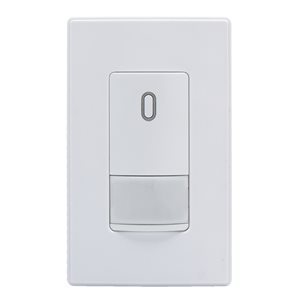 Decora Occupancy Sensor Switch LED / CFL / Incandescent 1 Pole White