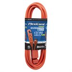Extension Cord Indoor SJTW 16 / 3 3-Tap 15ft Orange