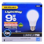 2PK Bulbs A19 LED Non-Dimmable E26 Base 9W Warm White