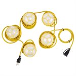 Industrial LED String Lights 5-Head 50ft 7500LM 16 / 3 60W IP65 Outdoor