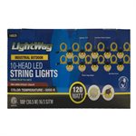 Industrial LED String Lights 10-Head SJTW 16 / 3 120W 100ft IP65