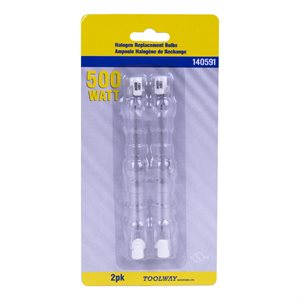 2PK Ampoule Halogène de Remplacement à Intensité Variable R7S de 118mm Blanc Chaud 500W