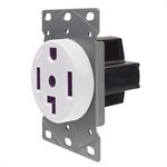 Dryer Receptacle 3 Pole 4 Wire White