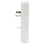 Adaptateur Mural Parasurtenseur Mise À Terre 2-USB / 4-Prises Blanc