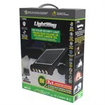 LED Solar Multifunction Motion Light 7-IN-1 Mounting Opt. Black
