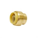 Push-Fit Pex Brass End Cap 1 / 2in Lead-Free