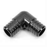 24PK Pex Poly 90° Elbow Barb To Barb 3 / 4 x 3 / 4in Black