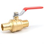 Push-Fit Pex Brass Ball Valve 3 / 4in Lead-Free