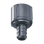 Pex Poly Faucet Adapter Barb To FPT 1 / 2 x 1 / 2in Black