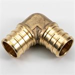 24PK Pex Brass Elbow 90° ½in Barb x ½in Barb Lead Free