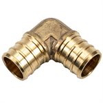 24PK Pex Brass Elbow 90° ½in Barb x ½in Barb Lead Free