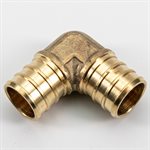 24PK Pex Brass Elbow 90° ¾in Barb x ¾in Barb Lead Free