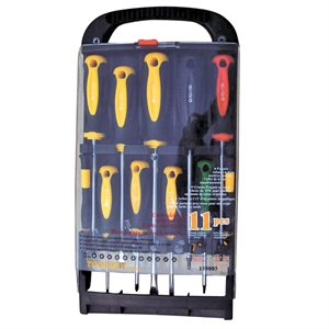 Screwdriver Magnetic Tip in See Through Box 11pc Set