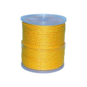Poly Twist Rope Yellow 3 / 8in x 630ft