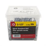 Spiral Standard Nail 2 ½in 3lbs (1.5kg) / pk