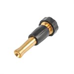 Solid Brass Twist End Nozzle With Rubber Grip 4in