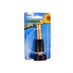 Solid Brass Twist End Nozzle With Rubber Grip 4in