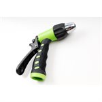 Hose Nozzle Sprayer Rear Trigger 3-Pattern Green / Black