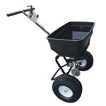 Heavy Duty Broadcast Spreader Seed & Fertilizer Pneumatic Wheels 66lb (30kg)