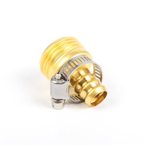 Brass Male Hose End Replacement w / Clamp 1 / 2"