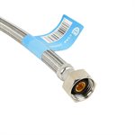 Flex Connector SS 3 / 8in Comp x ½in FIP 12in Faucet