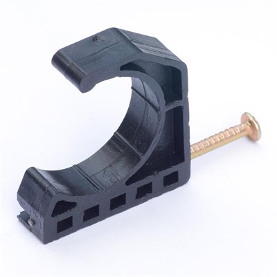 10PK Pex Poly J-Strap Hanger 3 / 4in Black