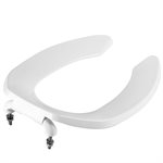 Toilet Seat Elongated No Cover White