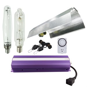 Grow Light Kit HPS & MH with Wing Reflector 1000W Volt Switchable Ballast 48in