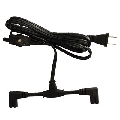 AC Power Cord only for EDJ / EDK Grow Light Fixtures One Switch for 2 Fixtures