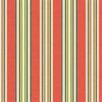 Outdoor Toss Pillow 16in x 16in Orange / Yellow / Green Stripe