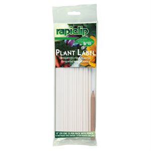 Garden Plant Labels with Pencil 6in 25pk