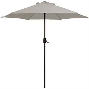 Market Patio Umbrella 7.5ft Polyester With Crank Taupe