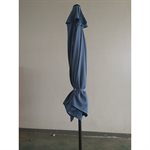 Parasol De Patio Market 9pi Avec Bouton Poussoir Et Manivelle En Polyester Bleu Coalt