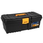 Plastic Toolbox Without Tray 12in Black / Orange