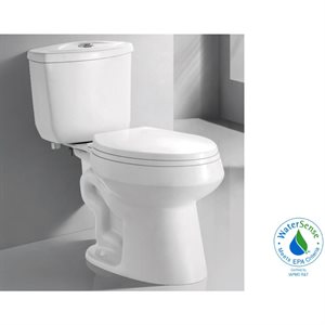 Toilette à Chasse Simple 4.8L Blanc Hb27S