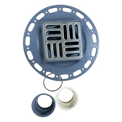 Square Shower Drain Grid 4 11 / 16in x 4 11 / 16in