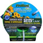 Hybrid Garden Hose 5 / 8inx2.5mmx25ft 200PSI With Aluminum Coupling Blue