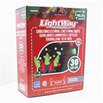 LED String Lights C9 Swirl 30 Red / Green 19.3'