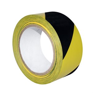 Floor Marking Tape PVC Black & Yellow 2in x 36yd