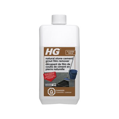 HG Natural Stone Cement Grout Film Remover (Product 31) 1L