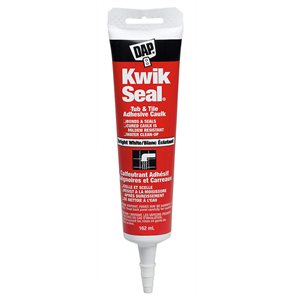 Kwik Seal Kitchen & Bath Adhesive Caulk 162ml White