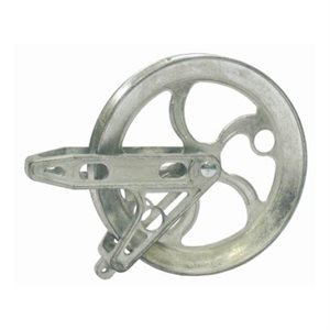 Clothesline Pulley 6 ½in Zinc Copper Bushing