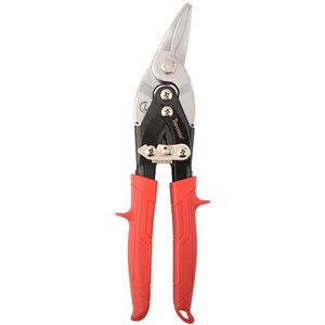 High-Leverage Aviation Tin Snips Left Cut 10in Cr-Mo