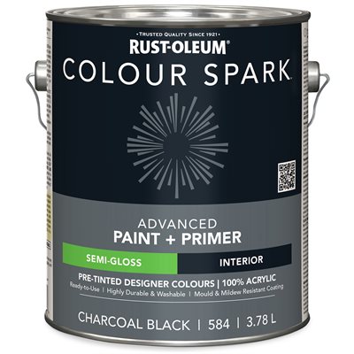 Colour Spark Semi-Gloss Charcoal Black