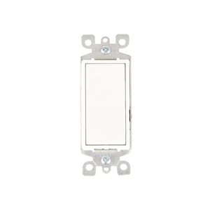 Decora 15-Amp Single Pole Switch White