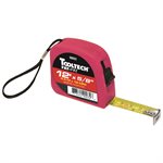 Tape Measure 12ft(3.5m) x 5 / 8in Metric / Imperial Plastic Pink