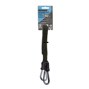 Tie Down Flat Bungee Cord With Snap Hook 3 / 4in x 45in
